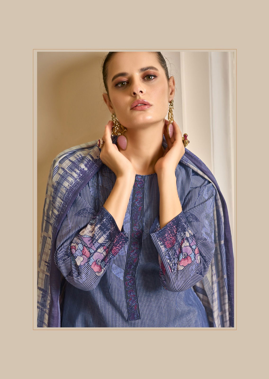 Aneeksha By Prm Muslin Silk Printed Designer Salwar Kameez Wholesale Online